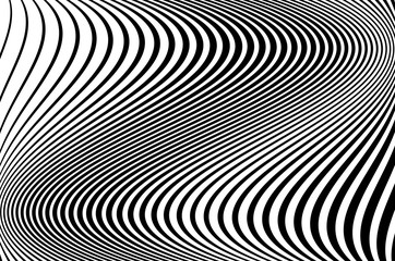 Abstract pattern. Texture with wavy, curves lines.