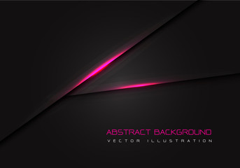 Abstract pink light power line on black design modern futuristic background vector illustration.