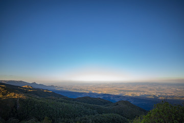 panoramic view of mountains and lake