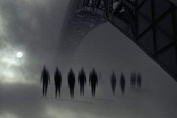 Zombies coming with the moonrise