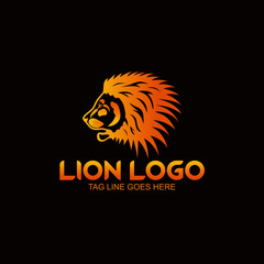 Naklejka premium lion logo | creative lion logo