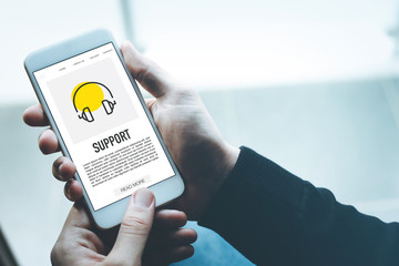 SUPPORT CONCEPT ON SCREEN