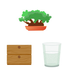 Isolated object of dreams and night logo. Set of dreams and bedroom vector icon for stock.