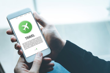 TRAVEL CONCEPT ON SCREEN