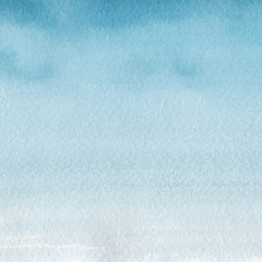 Naklejka premium olorful winter blue ink and watercolor textures on white paper background. Paint leaks and ombre effects. Hand painted abstract image. Deep sea.