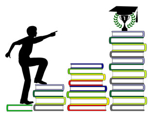 Starting the academic career. Mature student eager to achieve university or college degree with excellency