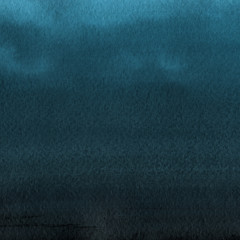 Fototapeta premium Colorful winter blue ink and watercolor textures on white paper background. Paint leaks and ombre effects. Hand painted abstract image. Deep sea.