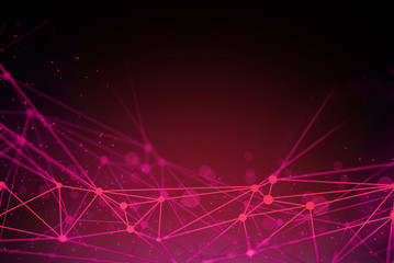 ai robotic, social internet of things, technology abstract futuristic cyber net web connect to network background illustration 3d rendering, atom molecule of science, signal of data