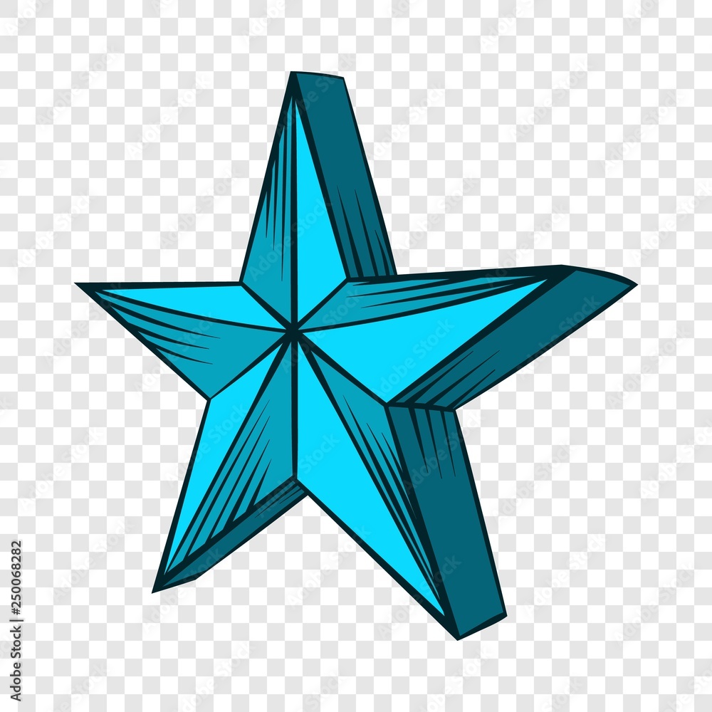 Poster star icon in hand drawn style isolated on background for any web design