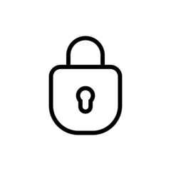 Lock icon, security symbol