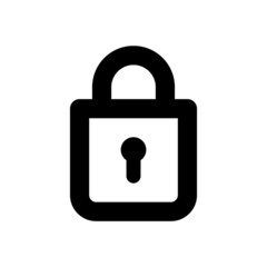 Lock icon, security symbol