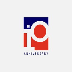 10 Year Anniversary Vector Template Design Illustration