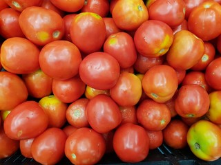 Close Up of fresh tomatoes.
