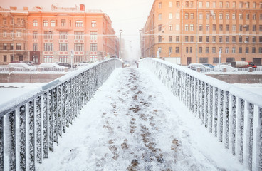 Kolomensky Bridge perspective