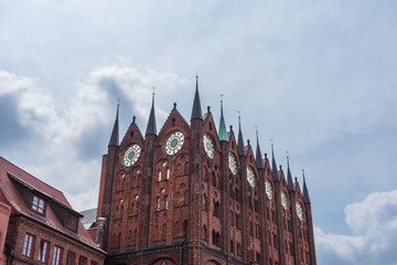 Fototapeta premium architecture of a city Stralsund, Germany