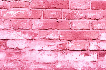 Texture, brick, wall, it can be used as a background . Brick texture with scratches and cracks