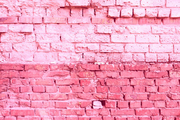 Texture, brick, wall, it can be used as a background . Brick texture with scratches and cracks