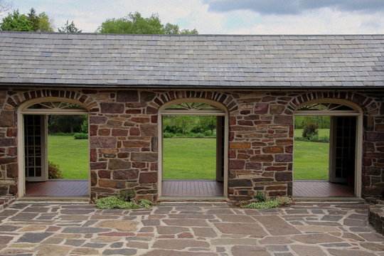 This unusual building is part of an estate in Bucks County, PA.