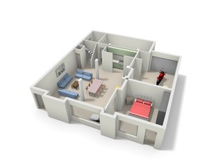 3d floor plan for real estate