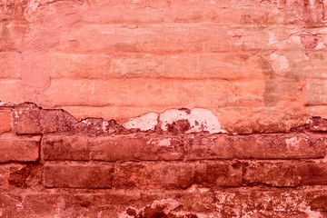 Fototapeta na wymiar Texture, brick, wall, it can be used as a background . Brick texture with scratches and cracks