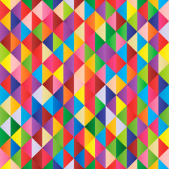 Abstract colored geometric vector seamless background