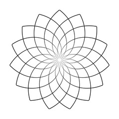 Obraz premium Circle design element. Abstract geometric pattern.