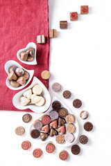 Chocolate valentines candies