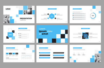 presentation layout design template and use for brochure ,portfolio, book , magazine, annual report , and company profile