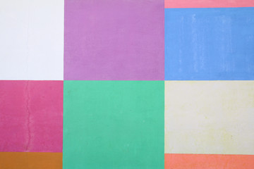 Painted various shape and color of squares