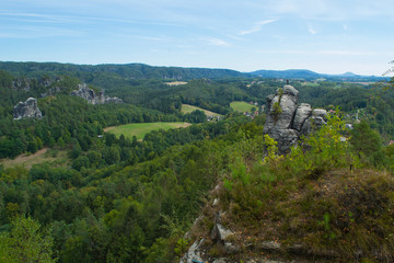 Fototapeta na wymiar Sächsische Schweiz Elbsandsteingebirge 