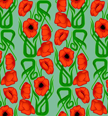 poppies pattern