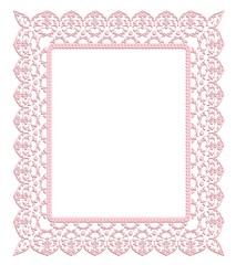 pink ornamental frame