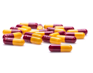Tablets pills medicine medical on white background