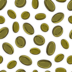 Pattern of vector illustrations on the vegetarianism theme: various types of vegetables. Isolated editable objects for your design.