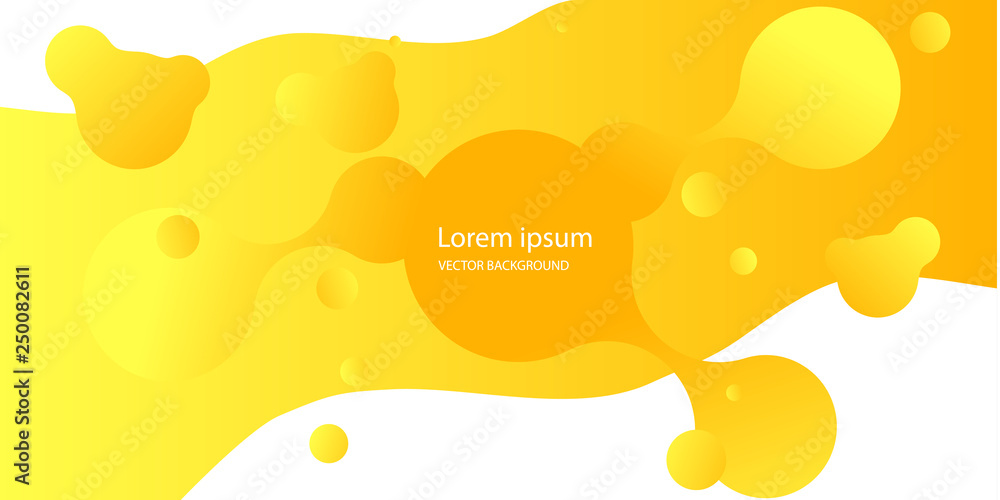 Poster abstract form of fluid. liquid design. liquid dynamic background for web sites, landing page or busi
