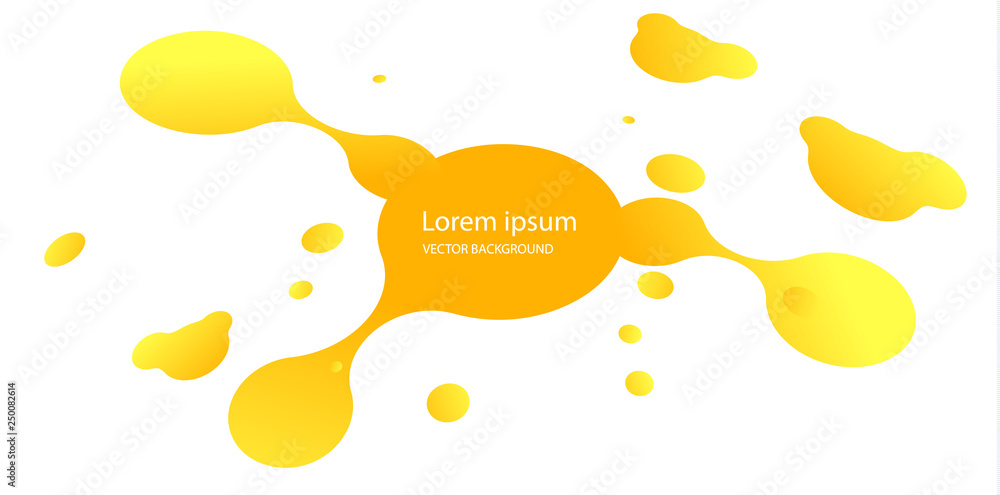 Poster abstract form of fluid. liquid design. liquid dynamic background for web sites, landing page or busi