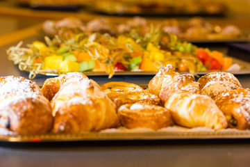 Süßes Gebäck am Büffet