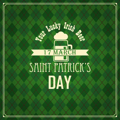 vector seamless green background for Saint Patrick's day - 250083278