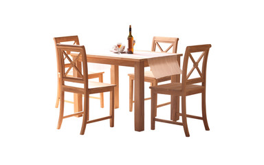 Modern Stylish Furniture for Home Interior and Garden Outdoor made from Wood Stainless Steel Aluminium Fabric in White Isolated Background