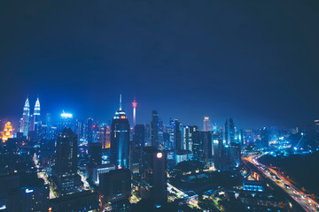 Fototapeta premium Panoramę centrum Kuala Lumpur