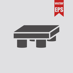 Bench icon.Vector illustration.	