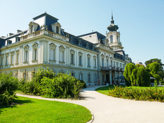 Beautiful castle in the summer