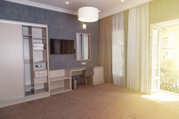 Comfort bedroom in luxury style  interior the morning
