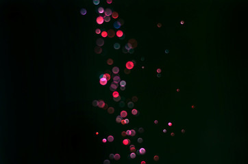 abstract bright colorful violet and red or magenta bokeh glitter sparkle blurred background. like molecule spread and absorb.