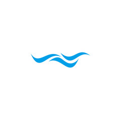 Wave logo design vector template