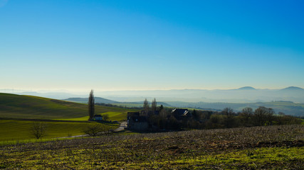 Eifel - Dunst in den Tälern der Osteifel