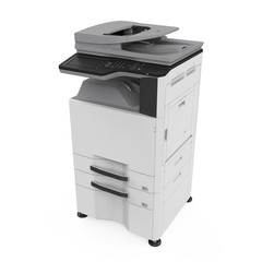 Office Multifunction Printer Isolated