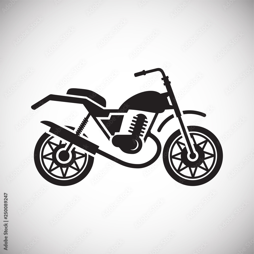 Poster motorcycle cross icon on white background for graphic and web design, modern simple vector sign. int