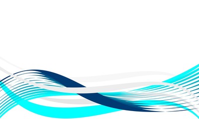 Abstract blue waves on white background suitable for template or wallpaper.Business modern pattern. Vector graphic illustration.