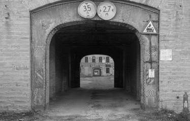 Fototapeta na wymiar An abandoned factory